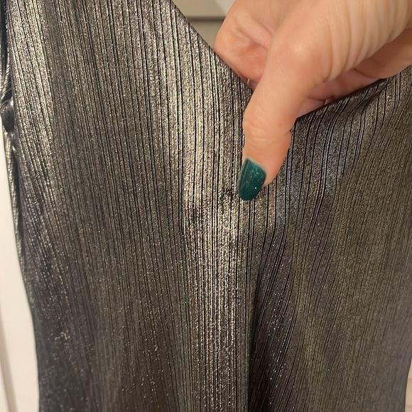 House of Harlow 1960 Revolve metallic gold black small mini dress - Picture 2 of 6